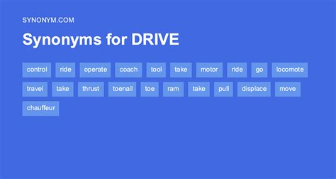 another word for drive|DRIVE Synonyms .